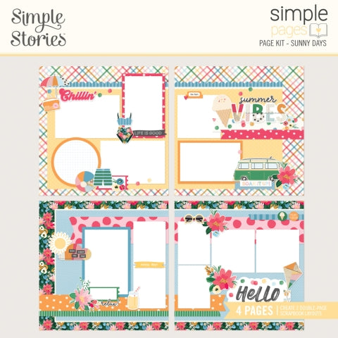 Simple Stories - Sunny Days Collection - Simple Pages Page Kit