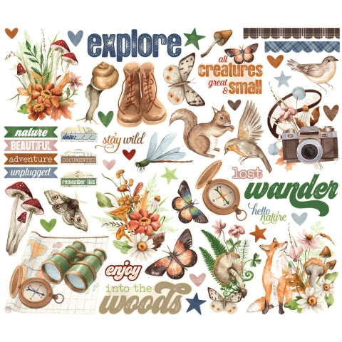 Simple Stories - Simple Vintage Woodlands - Ephemera - Bits & Pieces
