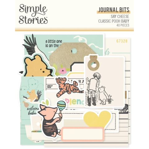 Simple Stories - Say Cheese Classic Pooh Baby Collection - Journal Bits