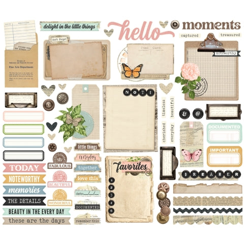 Simple Stories - Simple Vintage Junk Drawer Collection - Journal Bits