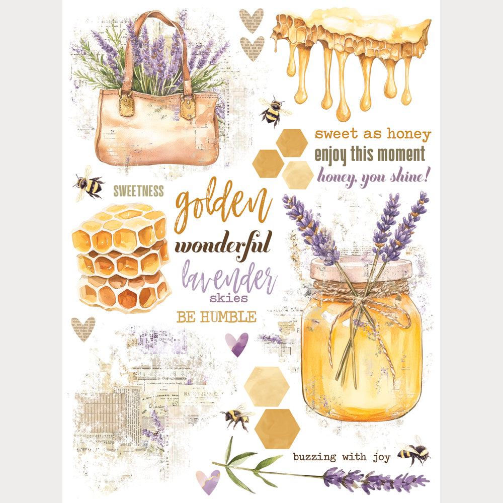 Simple Stories - Lavender Fields Collection - Rub Ons