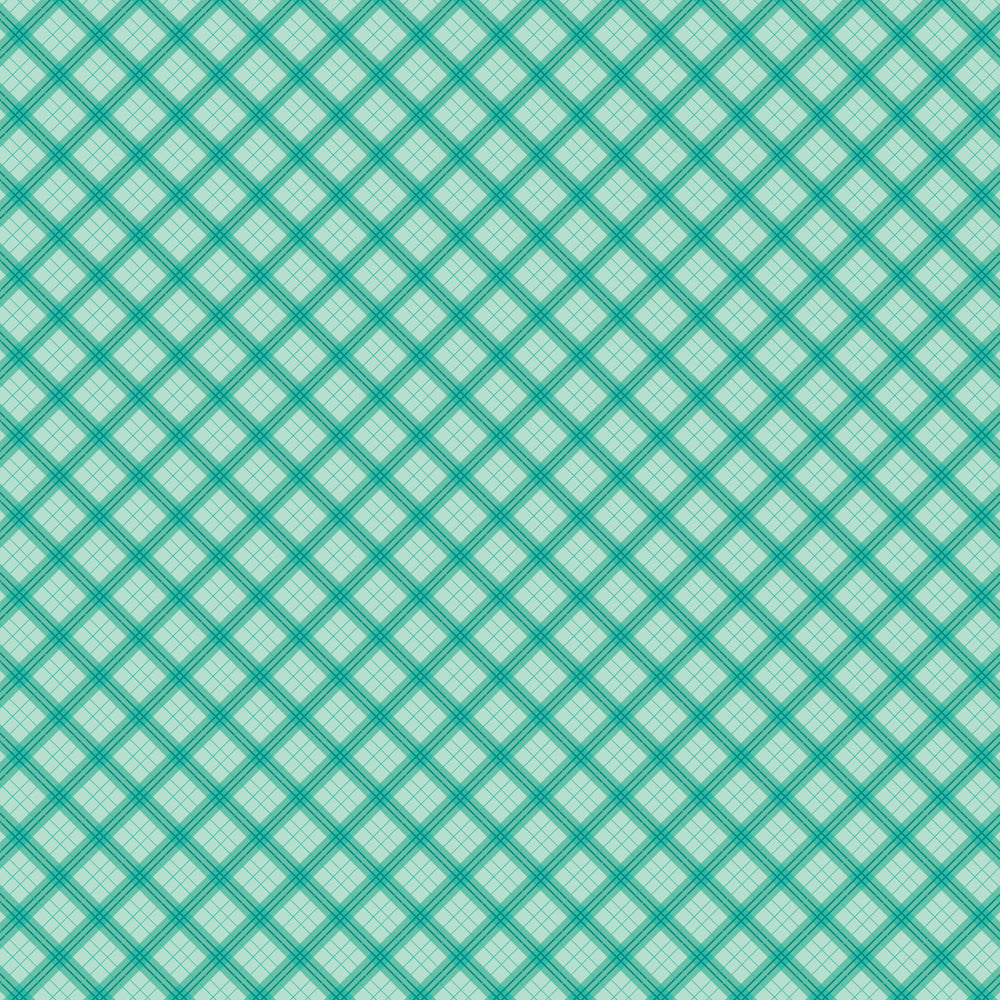 Teal and white diagonal grid pattern