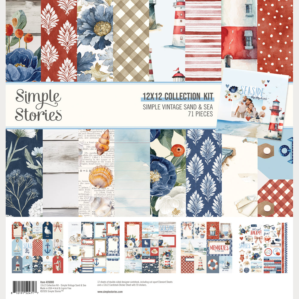 Simple Stories - Simple Vintage Sand And Sea Collection - 12 x 12 Collection Kit