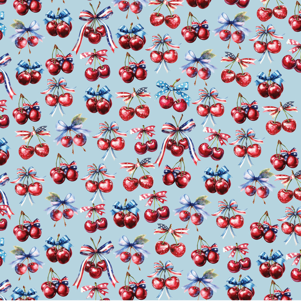 Simple Stories - Simple Vintage Land Of The Free Collection - 12 x 12 Double Sided Paper - Red White And Boom