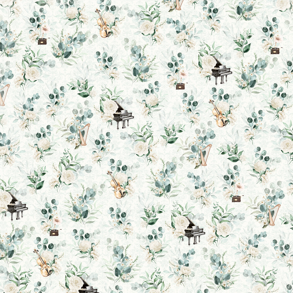 Simple Stories - Simple Vintage Timeless Harmony Collection - 12 x 12 Double Sided Paper - Simple Melody