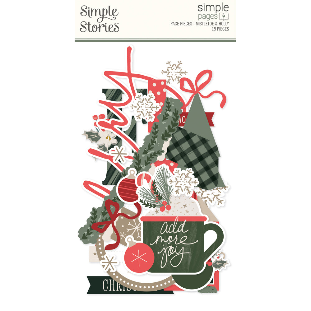 Simple Stories - Mistletoe & Holly Collection - Collector's Essential Kit