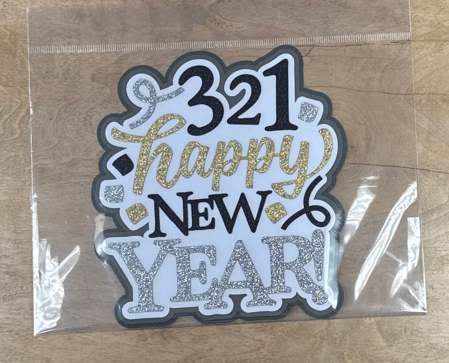 Happy New Year Countdown Die Cut Title