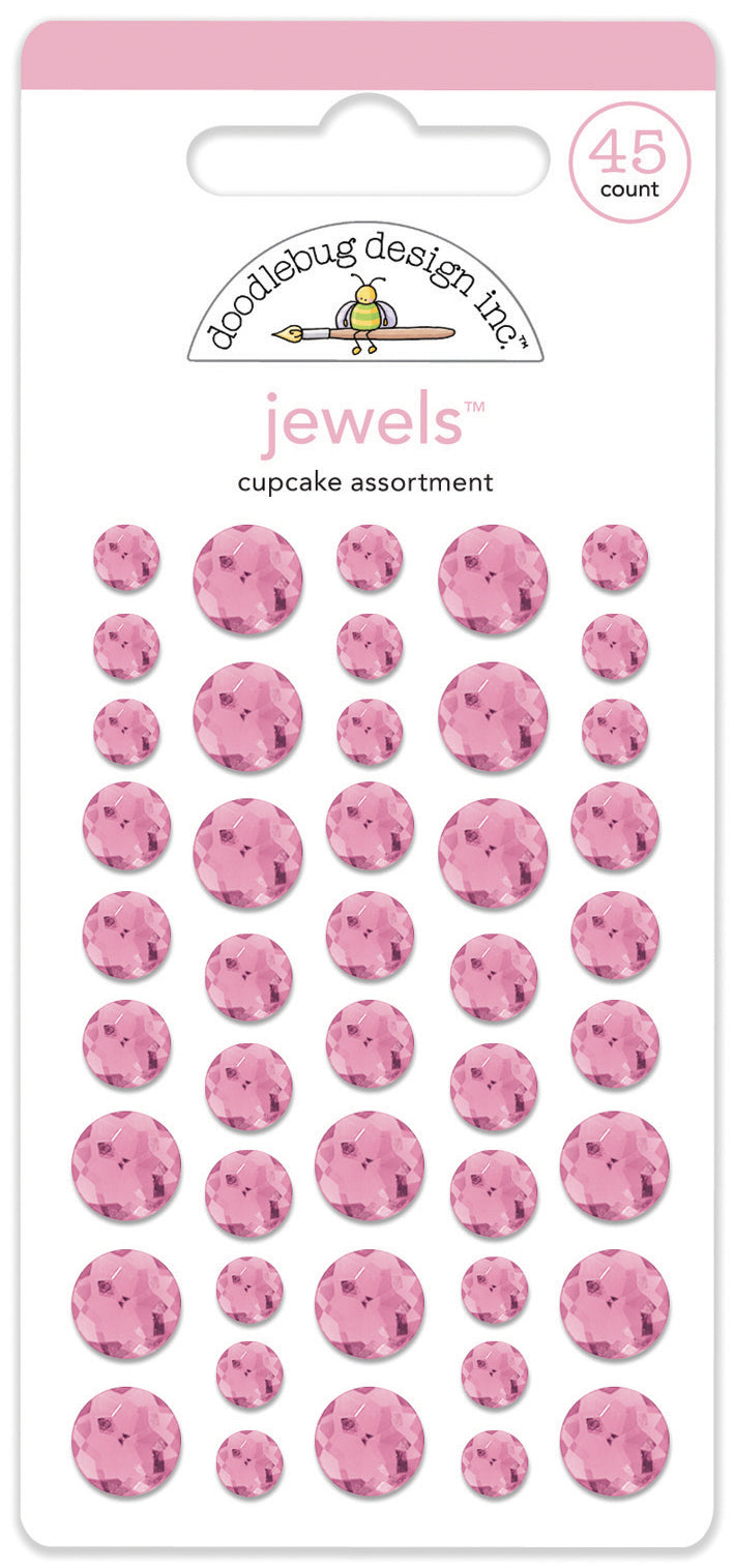 Doodlebug Design - Monochromatic Collection - Jewels - Cupcake