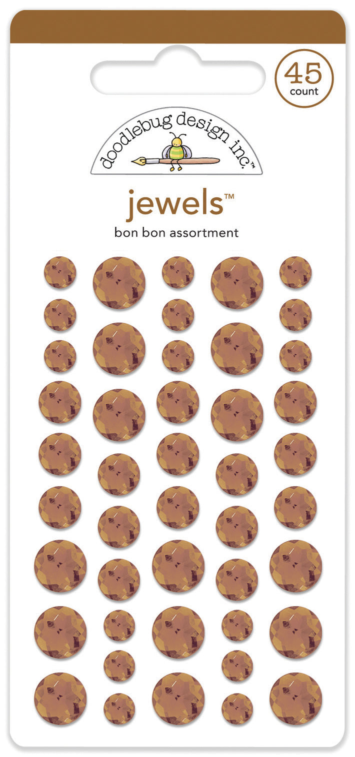 Doodlebug Design - Monochromatic Collection - Jewels -Bon Bon