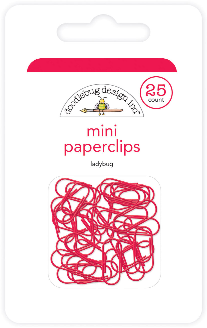Doodlebug Design - Mini Paperclips - Ladybug