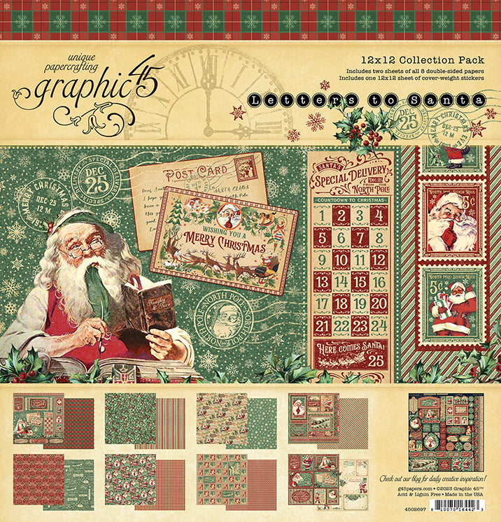 Graphic 45 - Letters to Santa 12 x 12 Collection Pack
