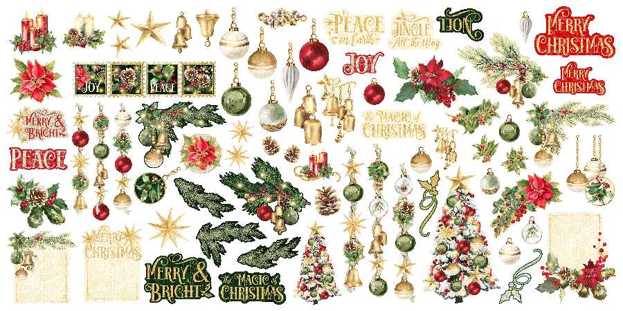 Graphic 45 - Merry and Bright Collection - Ephemera