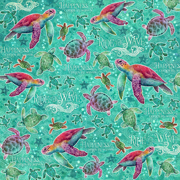 Graphic 45 - Seas The Day Collection - 12 x 12 Double-Sided Cardstock -Ride The Wave
