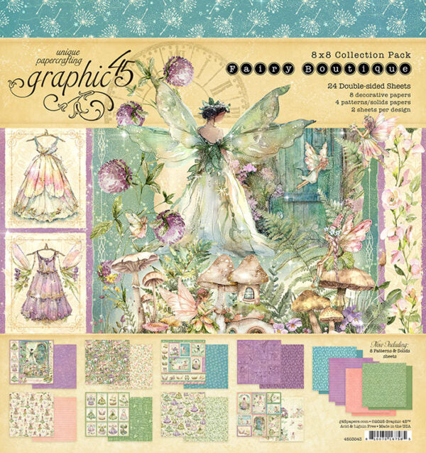 Graphic 45 - Fairy Boutique Collection - 8 x 8 Collection Pack