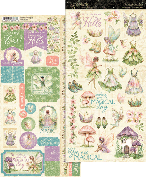 Graphic 45 - Fairy Boutique Collection - Sticker Set