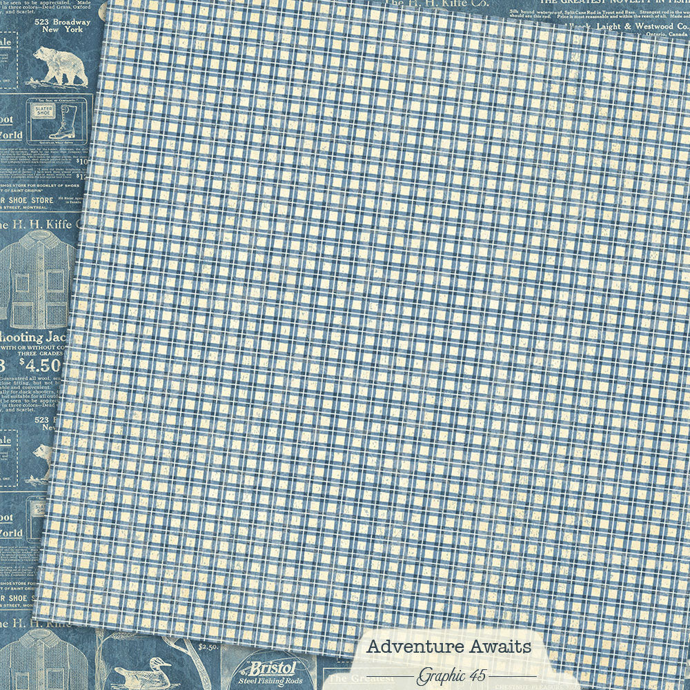 Graphic 45 - Adventure Awaits Collection - 12 x 12 Double-Sided Paper - Outdoor Catalogue