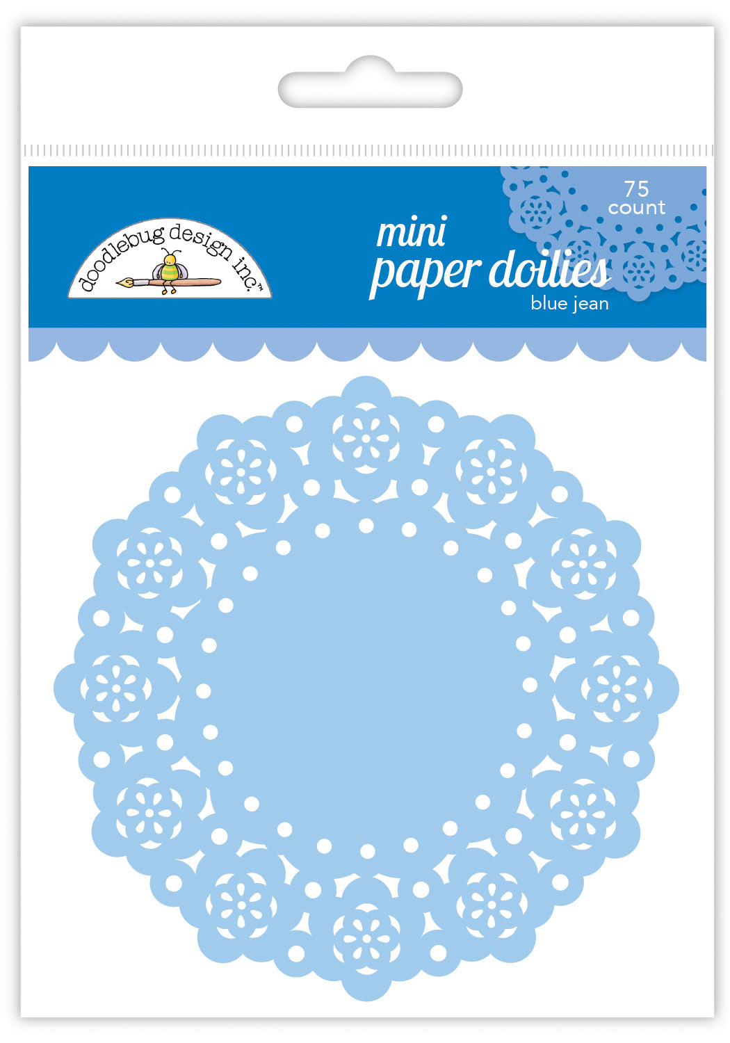 Doodlebug Design - Paper Doilies - Mini - Blue Jean