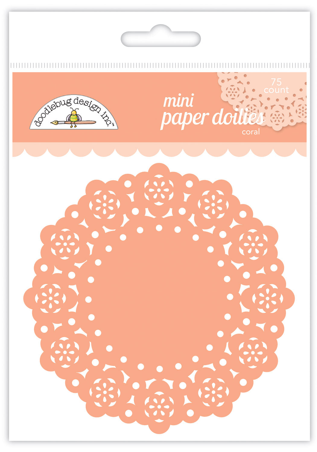 Doodlebug Design - Paper Doilies - Coral