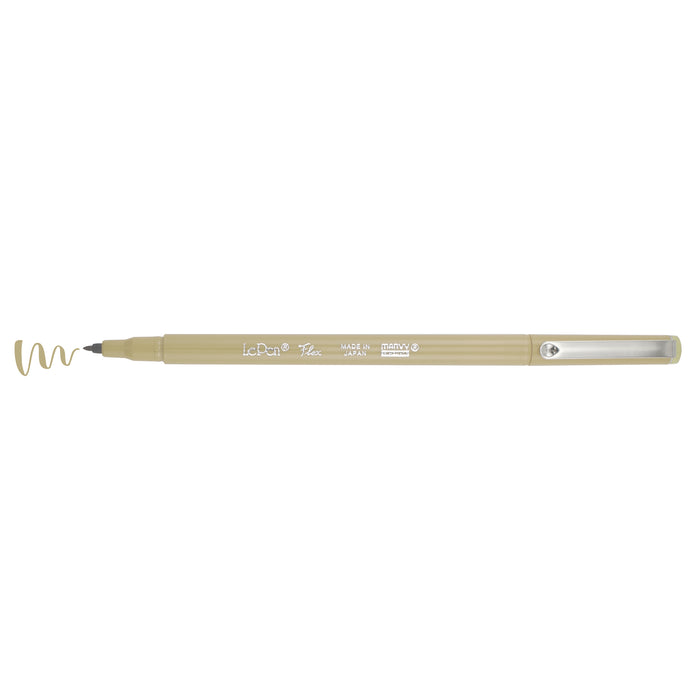 Marvy Le Pen Flex - Marker Pen - Brush Tip - Beige