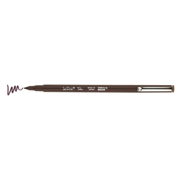 Marvy Le Pen Flex - Marker Pen - Brush Tip - Brown