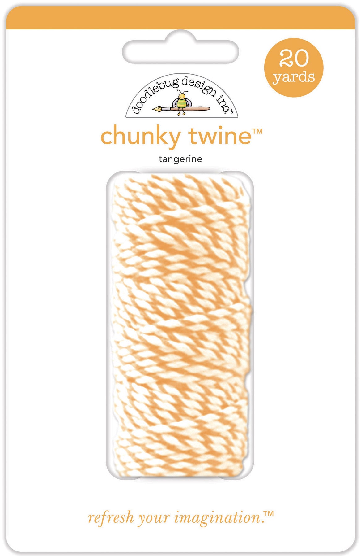 Doodlebug Design - Chunky Doodle Twine - Tangerine