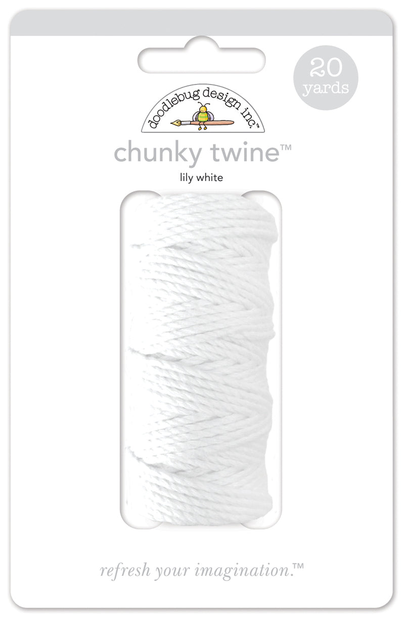 Doodlebug Design - Chunky Doodle Twine - Lily White