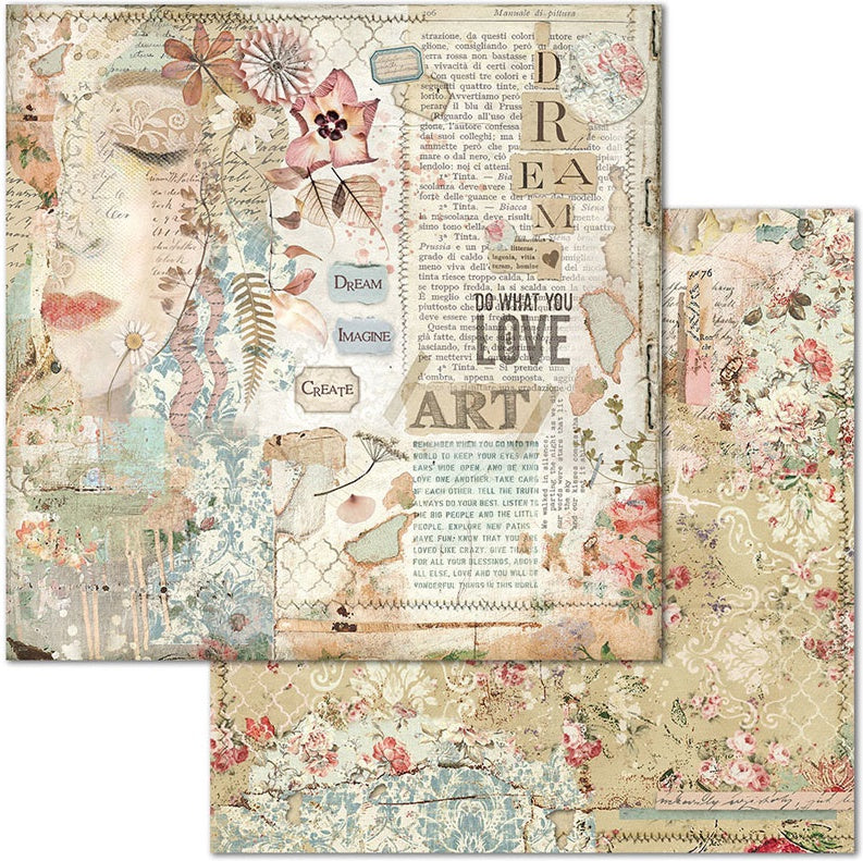 Stamperia - Imagine Collection - 8 x 8 Paper Pad