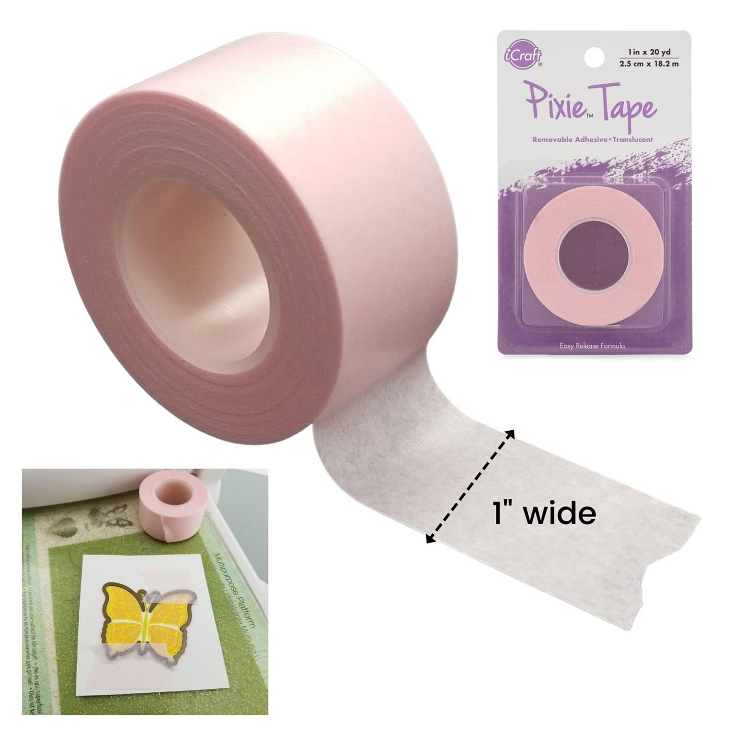 iCraft - Pixie Tape - Removable Tape - Stencil Adhesive