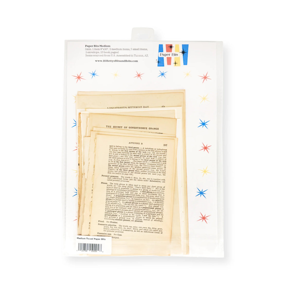 Betty's Bits And Bobs - Medium Paper Bits - Travel