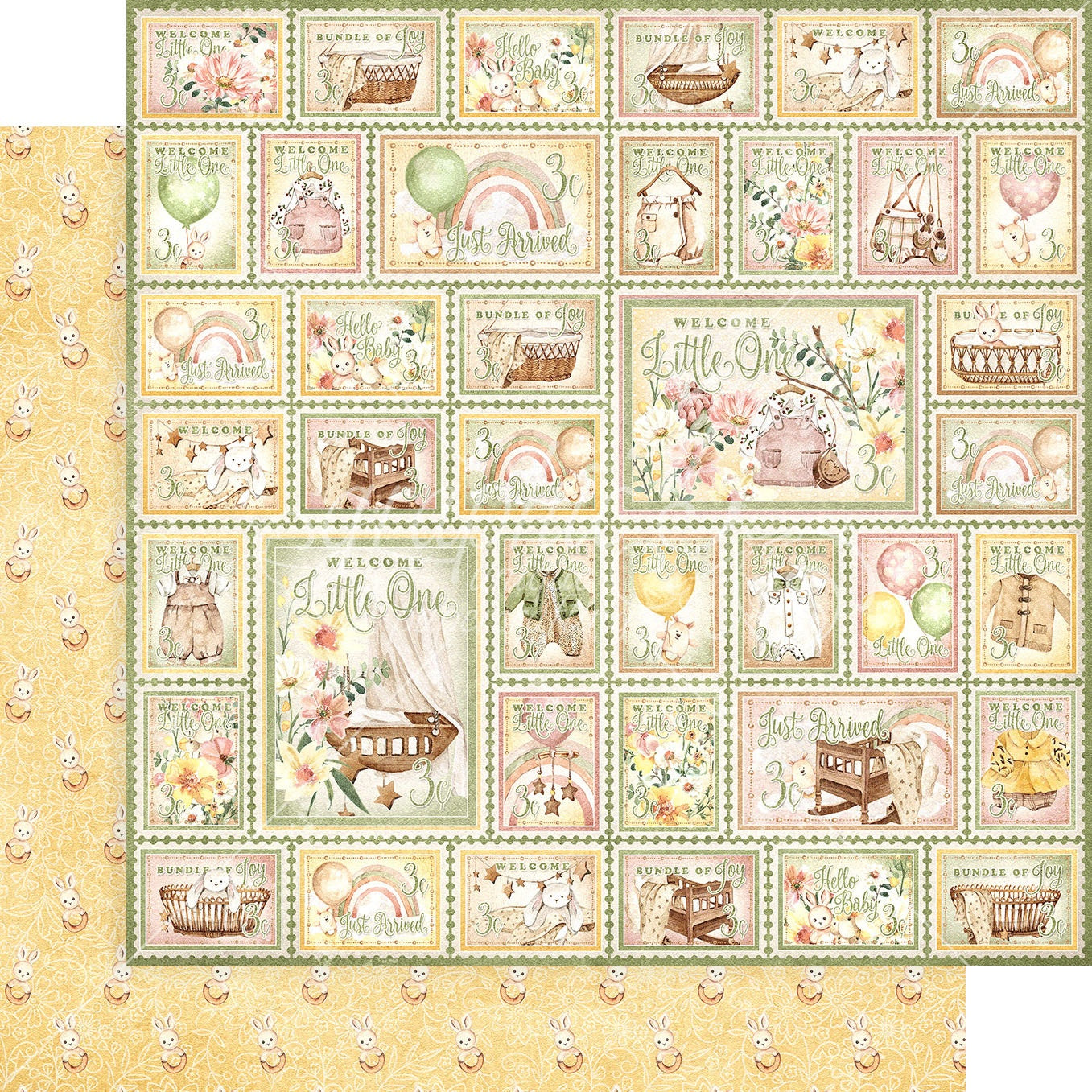 Graphic 45 - Little One Collection - 12 x 12 Double-Sided Paper - Just Arrived