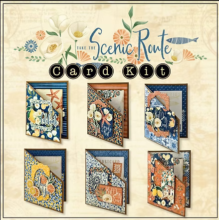 Interactive Pop-Up Card Class - Graphic 45 Scenic Route Collection with Diana - Thursday August 20th @ 1:30 & 5:00
