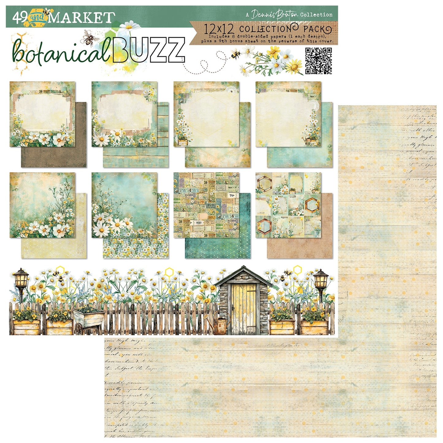49 And Market - Botanical Buzz - 12 x 12 Collection Pack