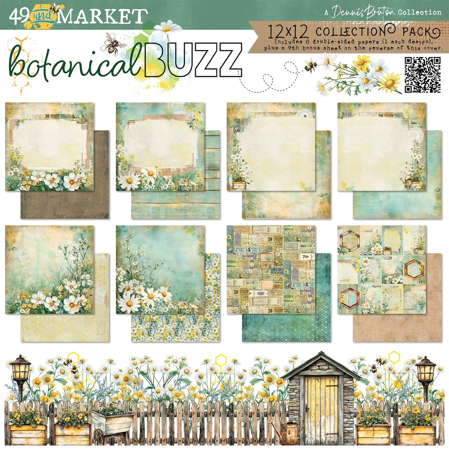 49 And Market - Botanical Buzz - 12 x 12 Collection Pack