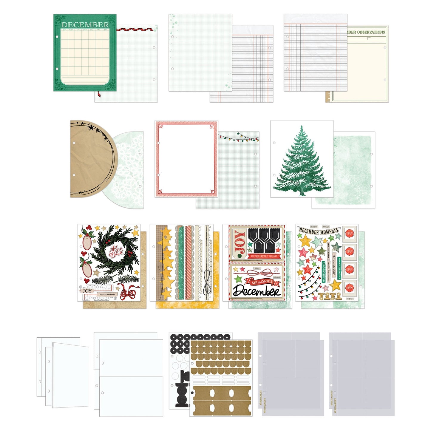 49 and Market - Mistletoe and Memories Collection - Binder Album Kit