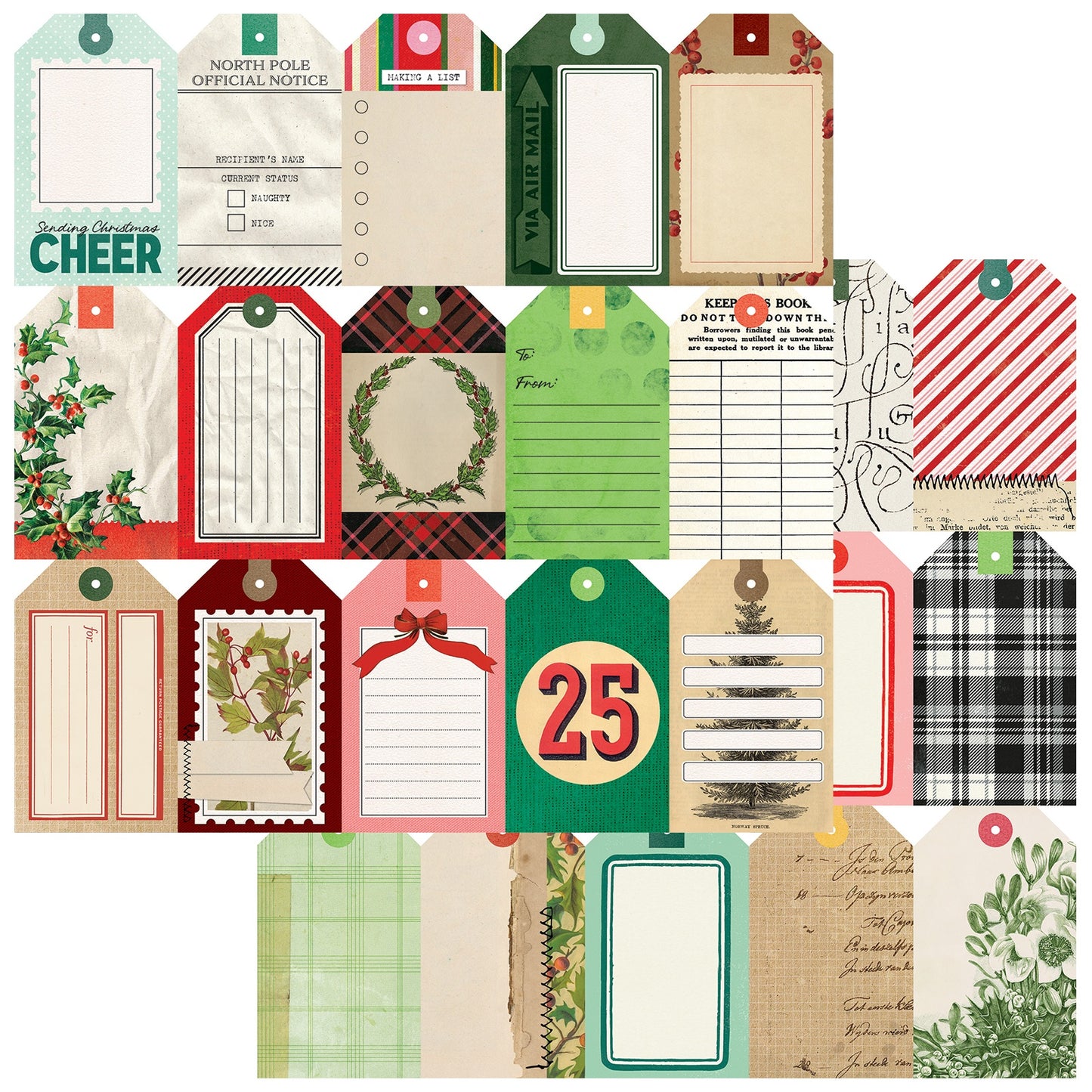 49 and Market - Mistletoe and Memories Collection - 12 x 12 Double-Sided Paper - Starters Paper 10