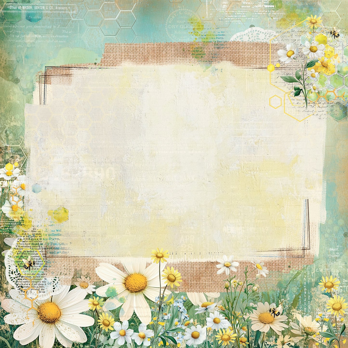 49 and Market - Botanical Buzz Collection - 12 x 12 Double-Sided Paper - Fresh