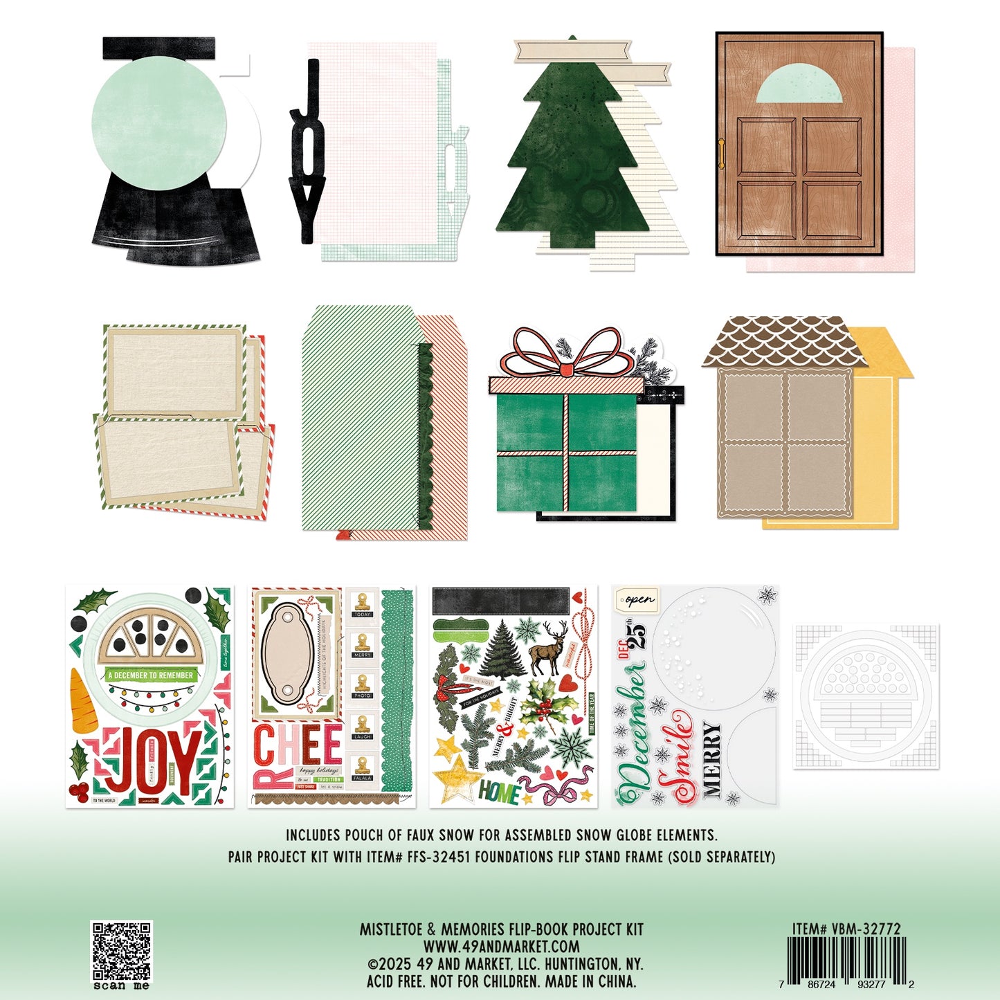 49 and Market - Mistletoe and Memories Collection - Flip Book Kit