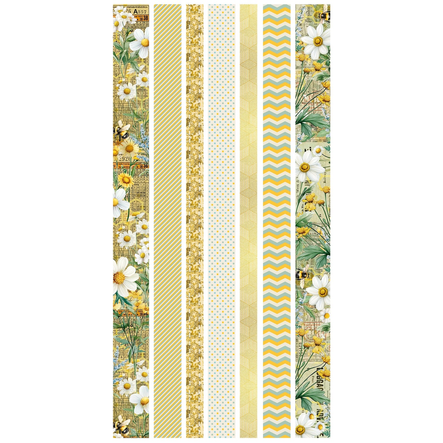 49 and Market - Botanical Buzz Collection - Washi Tape Sheets