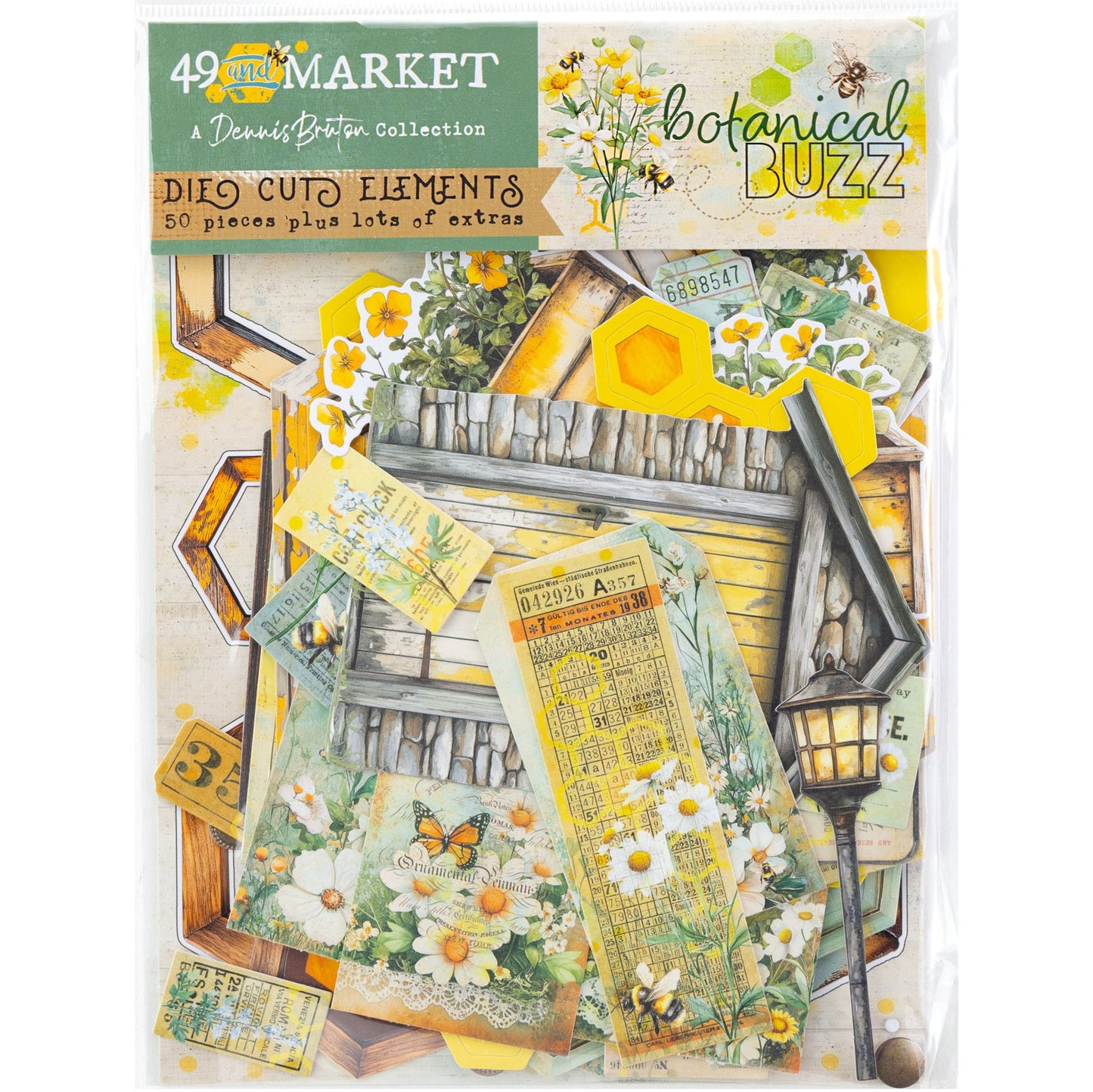 49 and Market - Botanical Buzz Collection - Die Cut Elements