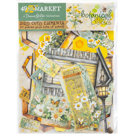 49 and Market - Botanical Buzz Collection - Die Cut Elements