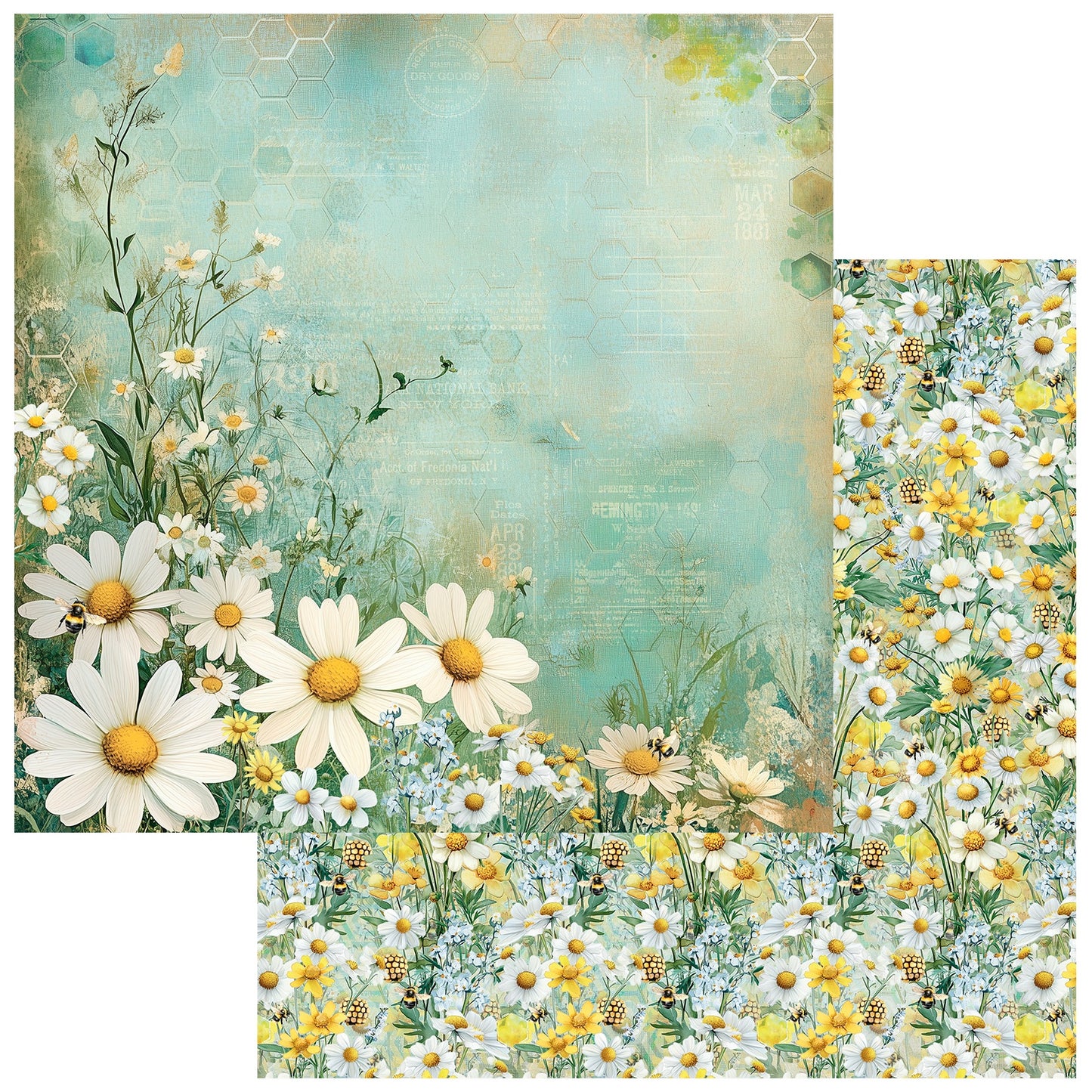 49 and Market - Botanical Buzz Collection - 12 x 12 Double-Sided Paper - Fragrant