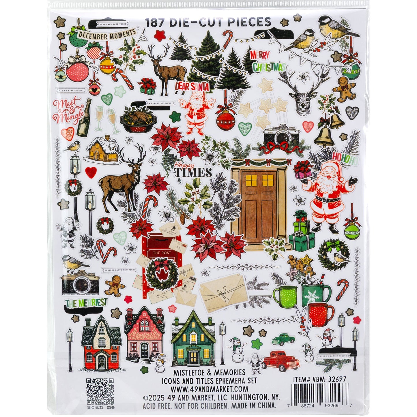 49 and Market - Mistletoe and Memories Collection - Icon Die Cuts