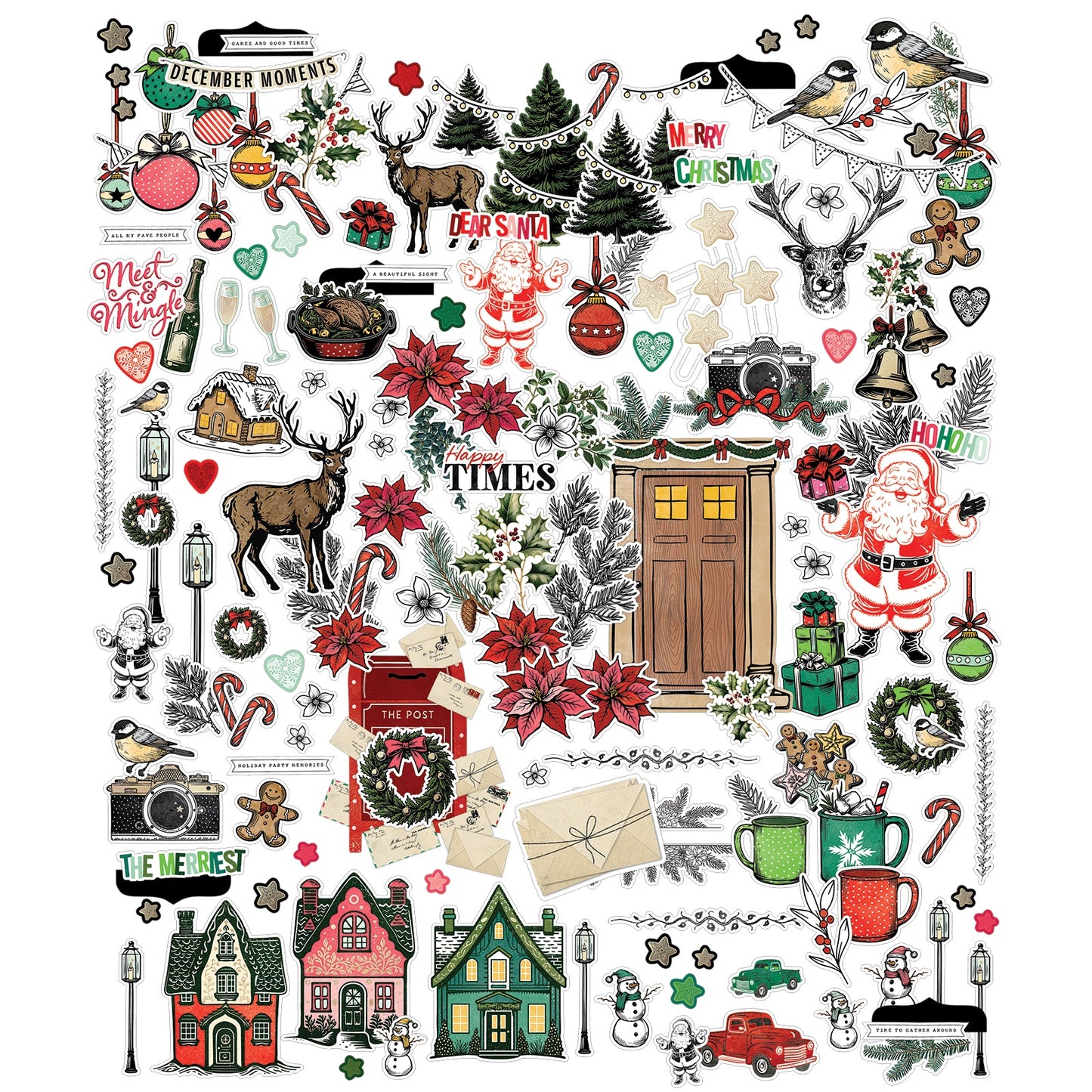 49 and Market - Mistletoe and Memories Collection - Icon Die Cuts