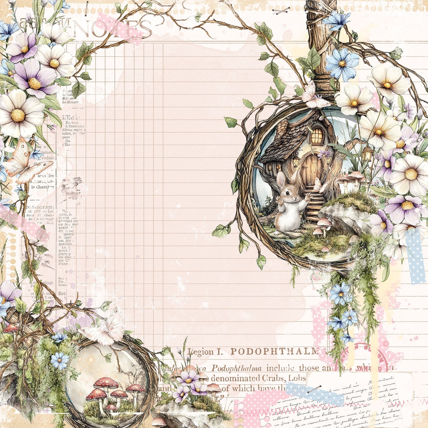 49 and Market - The Looking Glass Collection - 12 x 12 Double-Sided Paper - Hidden Archive