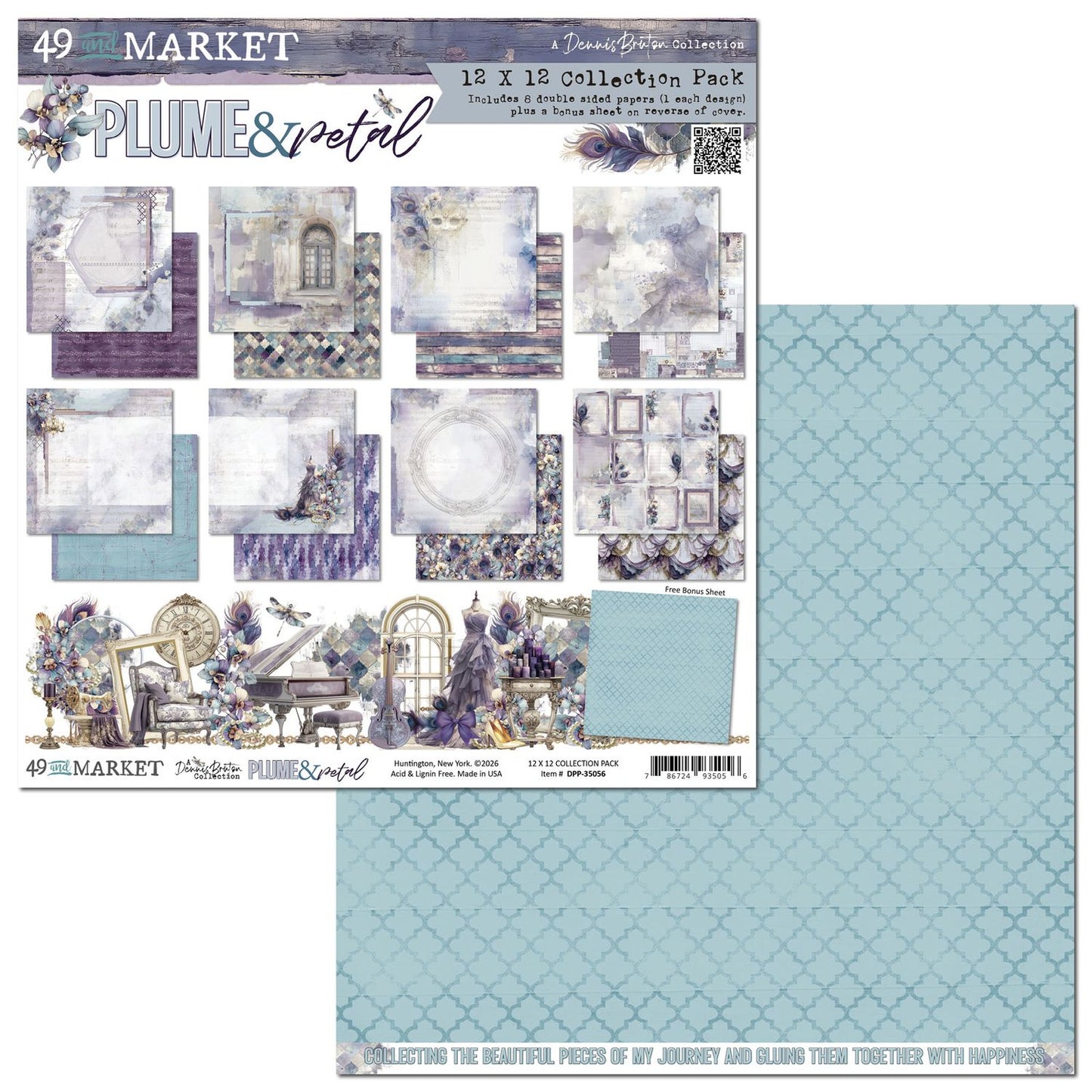 49 and Market - Plume & Petal Collection - 12 x 12 Collection Pack