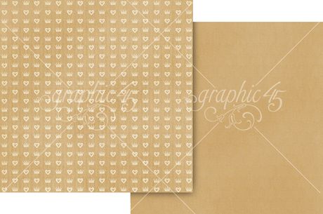 Graphic 45 - Always & Forever Collection - 12" x 12" Double-Sided Paper -Glorious Gold