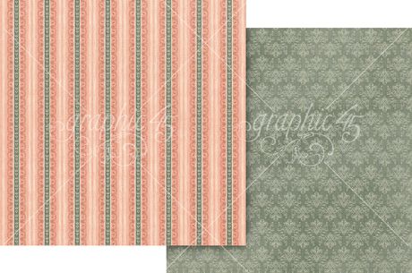 Graphic 45 - Always & Forever Collection - 12" x 12" Double-Sided Paper From the Heart