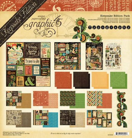Graphic 45 - Typography Keepsake Edition - Preorder Only