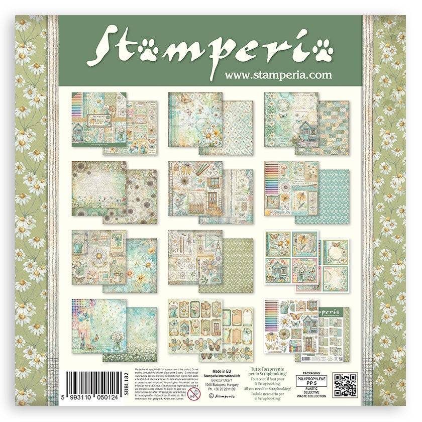 Stamperia - Daisy Art Collection - 12 x 12 Paper Pad