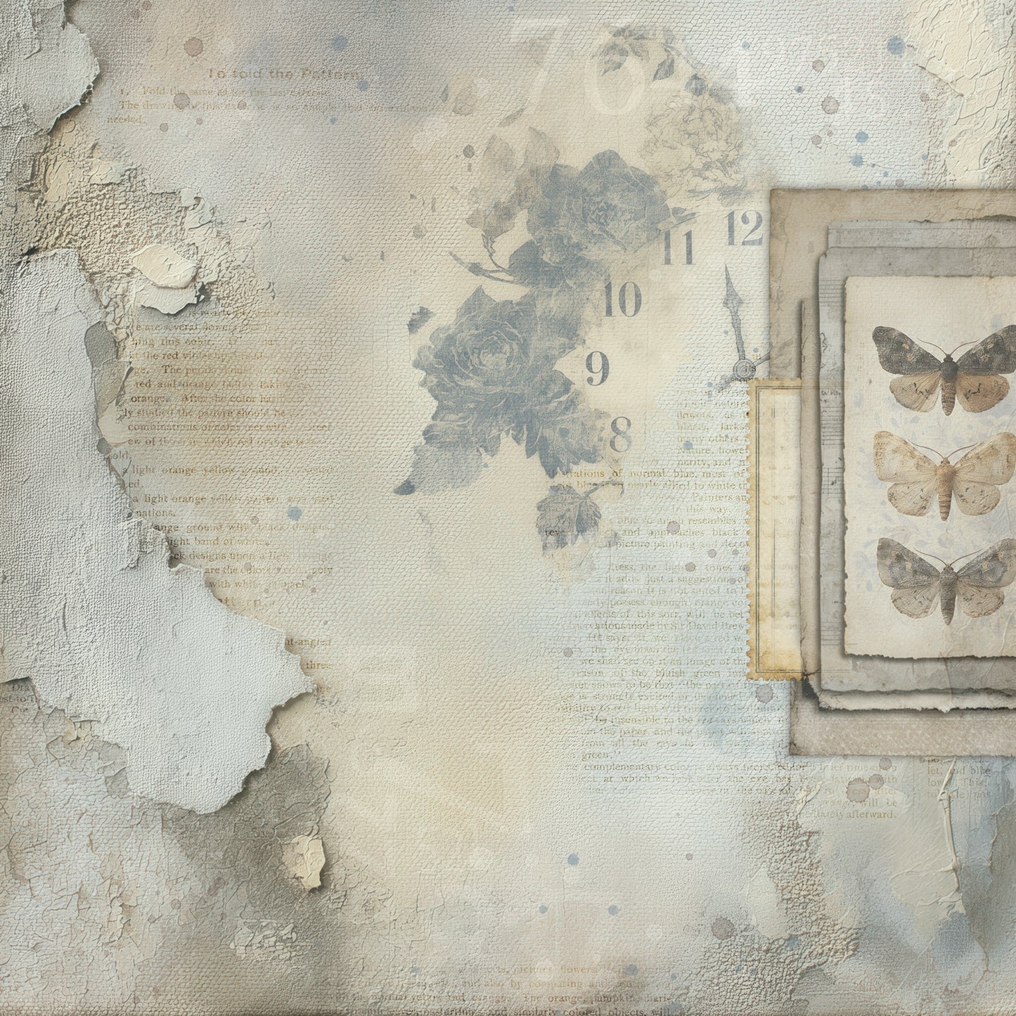 49 And Market - Faded Memory Lane Collection - 12 x 12 Double Sided Paper - Inventory Items